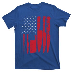 American Flag Kitchen Butcher Knife Set Funny Gift T-Shirt