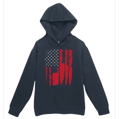 American Flag Kitchen Butcher Knife Set Funny Gift Urban Pullover Hoodie