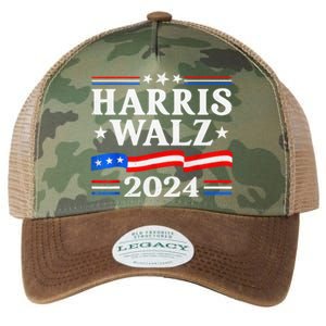 American Flag Kamala Harris Tim Waltz 2024 Gift Legacy Tie Dye Trucker Hat