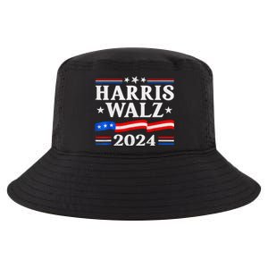 American Flag Kamala Harris Tim Waltz 2024 Gift Cool Comfort Performance Bucket Hat