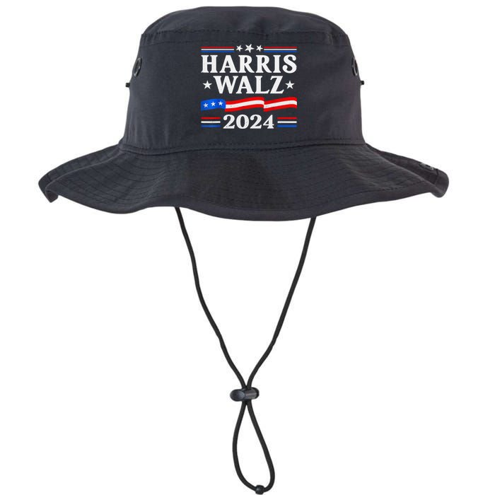 American Flag Kamala Harris Tim Waltz 2024 Gift Legacy Cool Fit Booney Bucket Hat