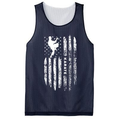 American Flag Karate Clothing Karateka Vintage Karate Mesh Reversible Basketball Jersey Tank