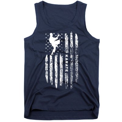 American Flag Karate Clothing Karateka Vintage Karate Tank Top
