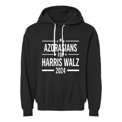 Azorasians For Kamala Harris Walz 2024 Arizona Voting Funny Garment-Dyed Fleece Hoodie