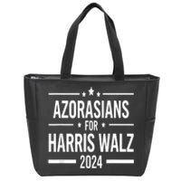 Azorasians For Kamala Harris Walz 2024 Arizona Voting Funny Zip Tote Bag