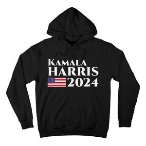 American Flag Kamala Harris 2024 Tall Hoodie