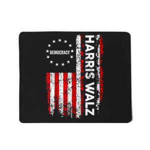 American Flag Kamala Harris Walz 2024 Harris Waltz Vp President 47th Gift Mousepad