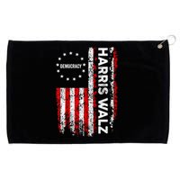 American Flag Kamala Harris Walz 2024 Harris Waltz Vp President 47th Gift Grommeted Golf Towel