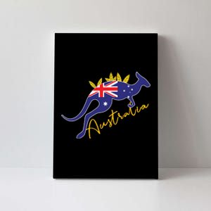 Australia Flag Kangaroo Australian Pride Souvenir Home Canvas