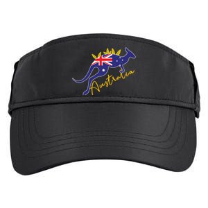 Australia Flag Kangaroo Australian Pride Souvenir Home Adult Drive Performance Visor