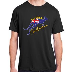 Australia Flag Kangaroo Australian Pride Souvenir Home Adult ChromaSoft Performance T-Shirt