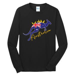 Australia Flag Kangaroo Australian Pride Souvenir Home Tall Long Sleeve T-Shirt