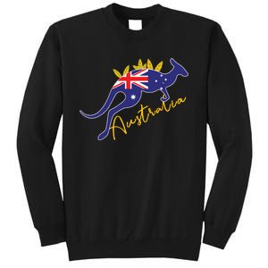 Australia Flag Kangaroo Australian Pride Souvenir Home Tall Sweatshirt