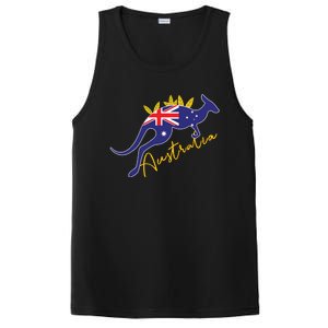 Australia Flag Kangaroo Australian Pride Souvenir Home PosiCharge Competitor Tank