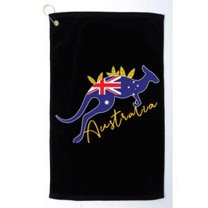 Australia Flag Kangaroo Australian Pride Souvenir Home Platinum Collection Golf Towel