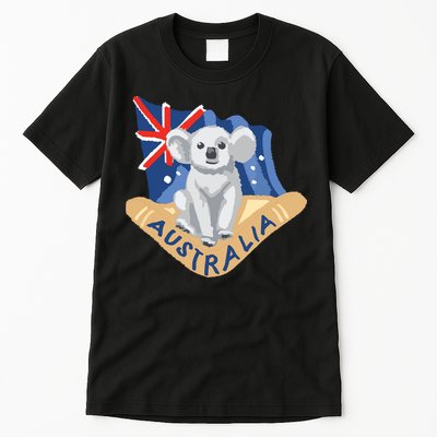 Australia Flag Koala Boomerang Tall T-Shirt