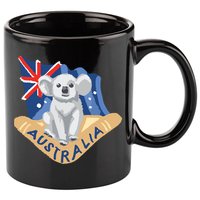 Australia Flag Koala Boomerang 11oz C Handle Ceramic Mug