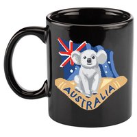 Australia Flag Koala Boomerang 11oz C Handle Ceramic Mug