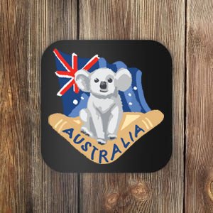 Australia Flag Koala Boomerang Coaster