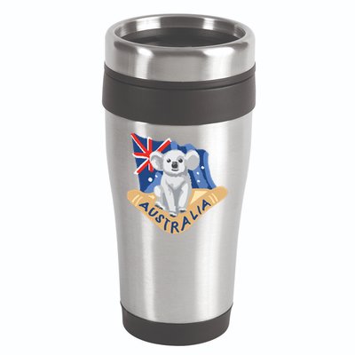 Australia Flag Koala Boomerang 16oz Travel Tumbler