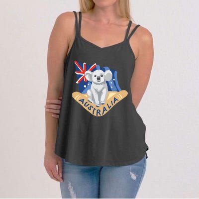 Australia Flag Koala Boomerang Women's Strappy Tank