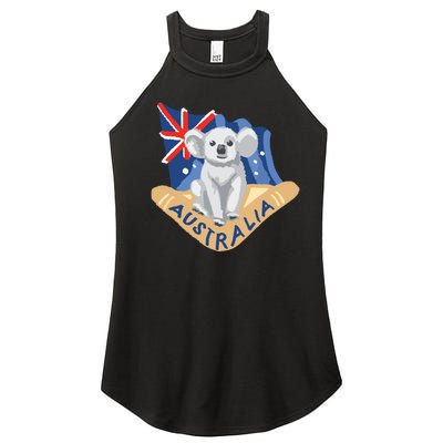 Australia Flag Koala Boomerang Women’s Perfect Tri Rocker Tank