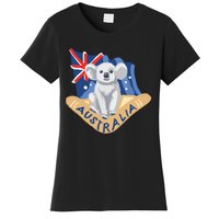 Australia Flag Koala Boomerang Women's T-Shirt