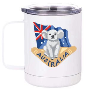 Australia Flag Koala Boomerang 12 oz Stainless Steel Tumbler Cup