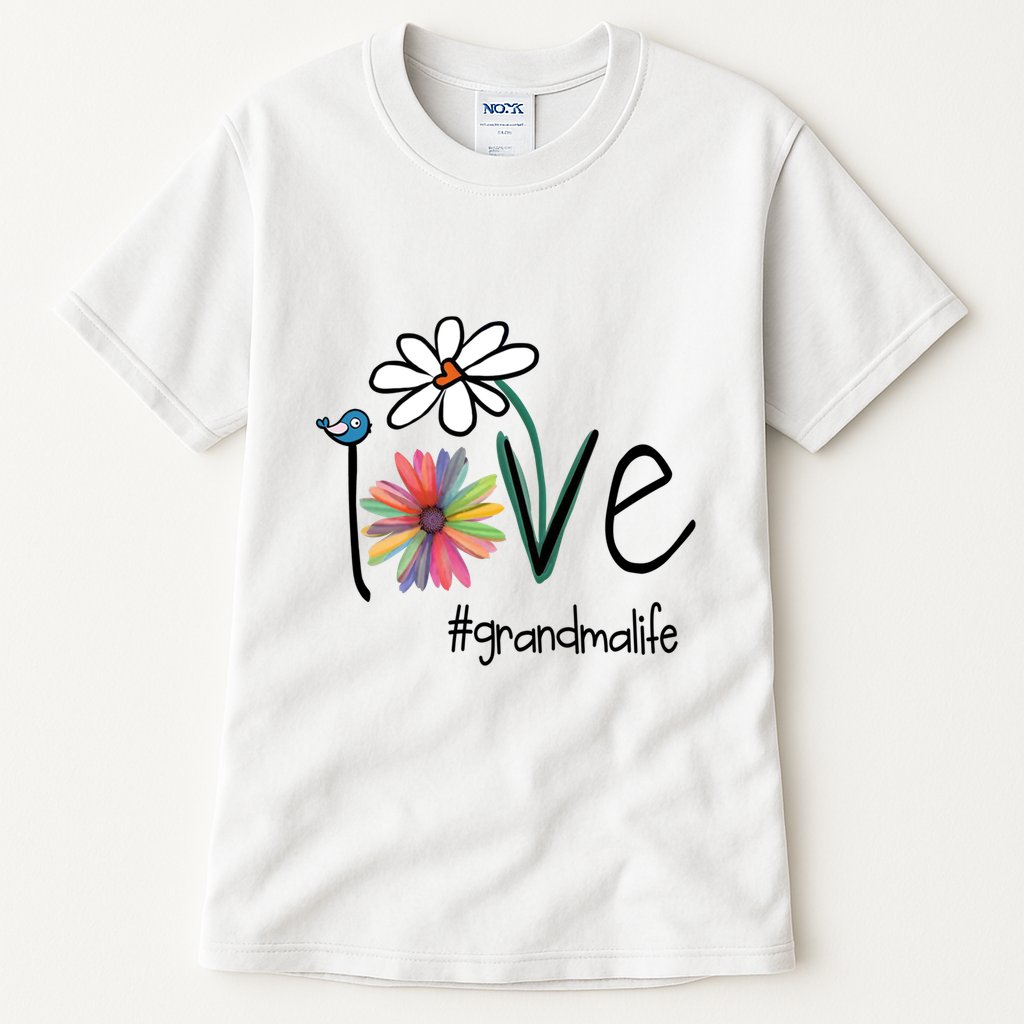 Art Flower Love Grandma Life Gift Tall T-Shirt