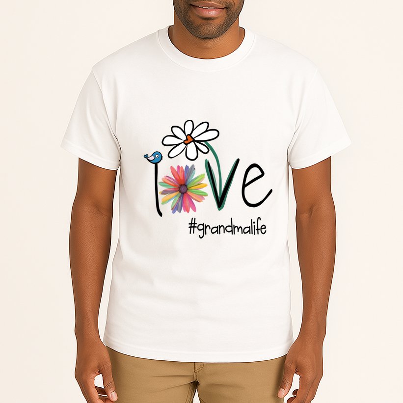 Art Flower Love Grandma Life Gift Tall T-Shirt