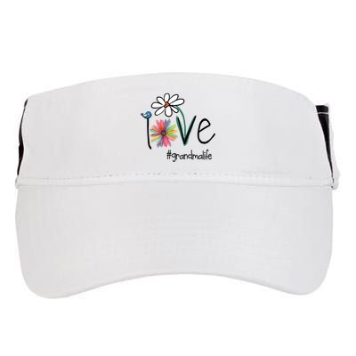 Art Flower Love Grandma Life Gift Adult Drive Performance Visor