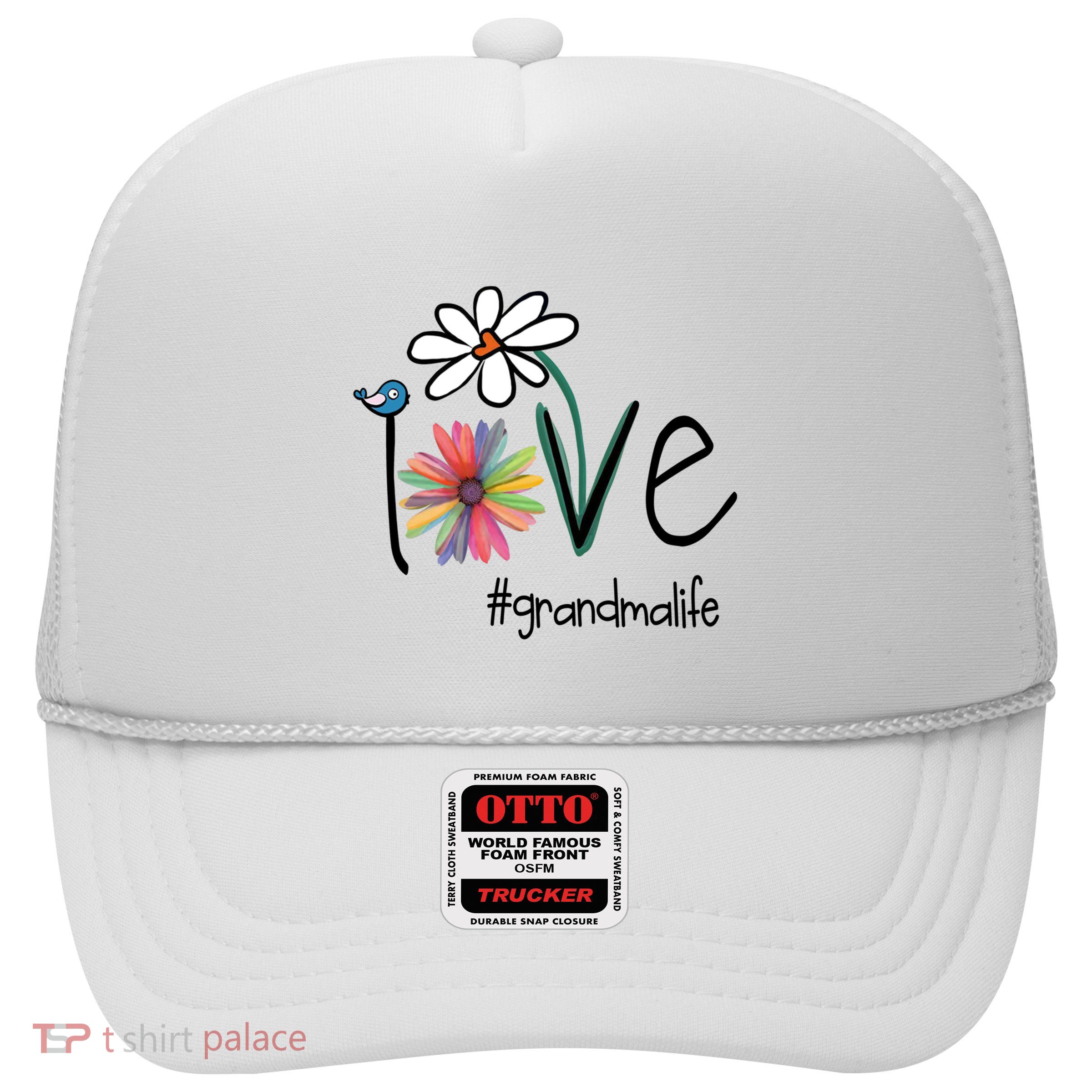 Art Flower Love Grandma Life Gift Trucker Hat