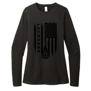 American Flag Lacrosse Apparel Lacrosse Womens CVC Long Sleeve Shirt