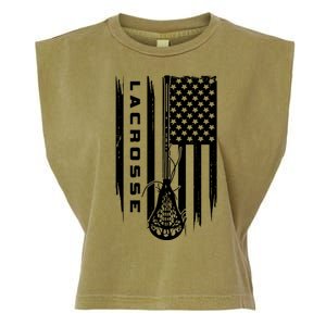 American Flag Lacrosse Apparel Lacrosse Garment-Dyed Women's Muscle Tee