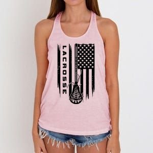 American Flag Lacrosse Apparel Lacrosse Women's Knotted Racerback Tank