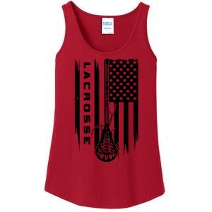 American Flag Lacrosse Apparel Lacrosse Ladies Essential Tank