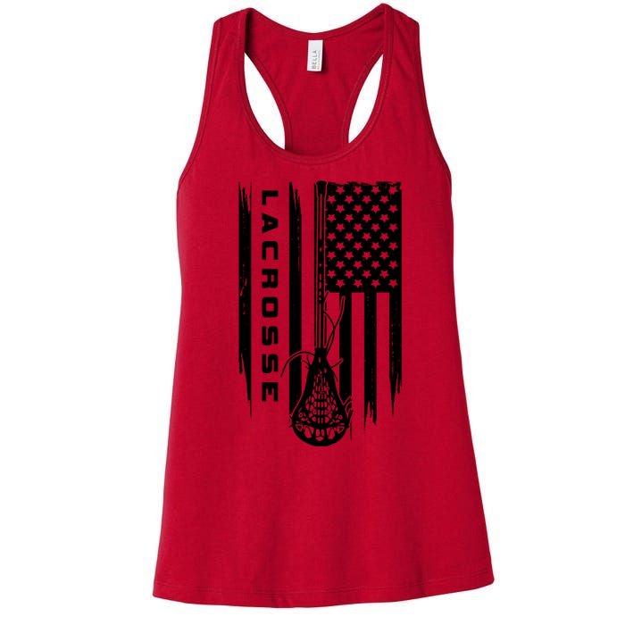 American Flag Lacrosse Apparel Lacrosse Women's Racerback Tank