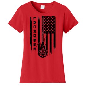 American Flag Lacrosse Apparel Lacrosse Women's T-Shirt