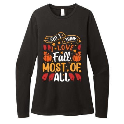 Autumn Fall Love Graphic Womens CVC Long Sleeve Shirt