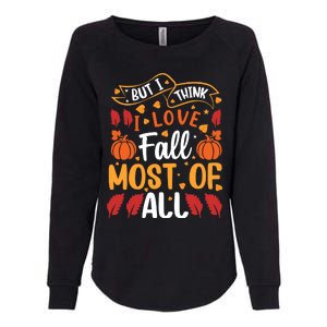 Autumn Fall Love Graphic Womens California Wash Sweatshirt