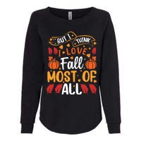 Autumn Fall Love Graphic Womens California Wash Sweatshirt