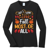 Autumn Fall Love Graphic Ladies Long Sleeve Shirt