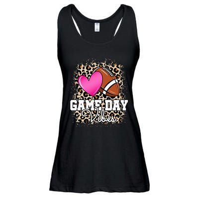 American Football Lover Game Day Leopard Cheetah Football Ladies Essential Flowy Tank