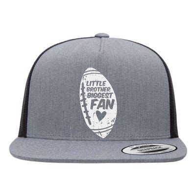 American Football Little Brother Biggest Fan Family Flat Bill Trucker Hat