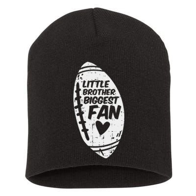 American Football Little Brother Biggest Fan Family Short Acrylic Beanie