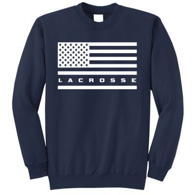 American Flag Lacrosse Apparel Gift Lacrosse Gift Sweatshirt