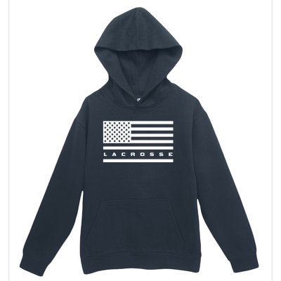 American Flag Lacrosse Apparel Gift Lacrosse Gift Urban Pullover Hoodie