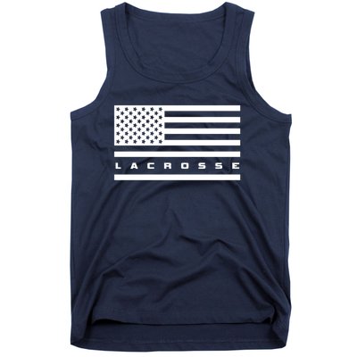 American Flag Lacrosse Apparel Gift Lacrosse Gift Tank Top