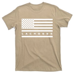 American Flag Lacrosse Apparel Gift Lacrosse Gift T-Shirt