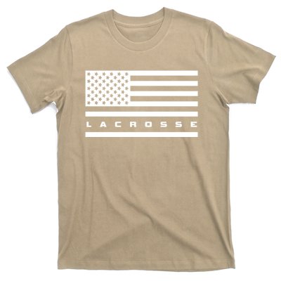 American Flag Lacrosse Apparel Gift Lacrosse Gift T-Shirt